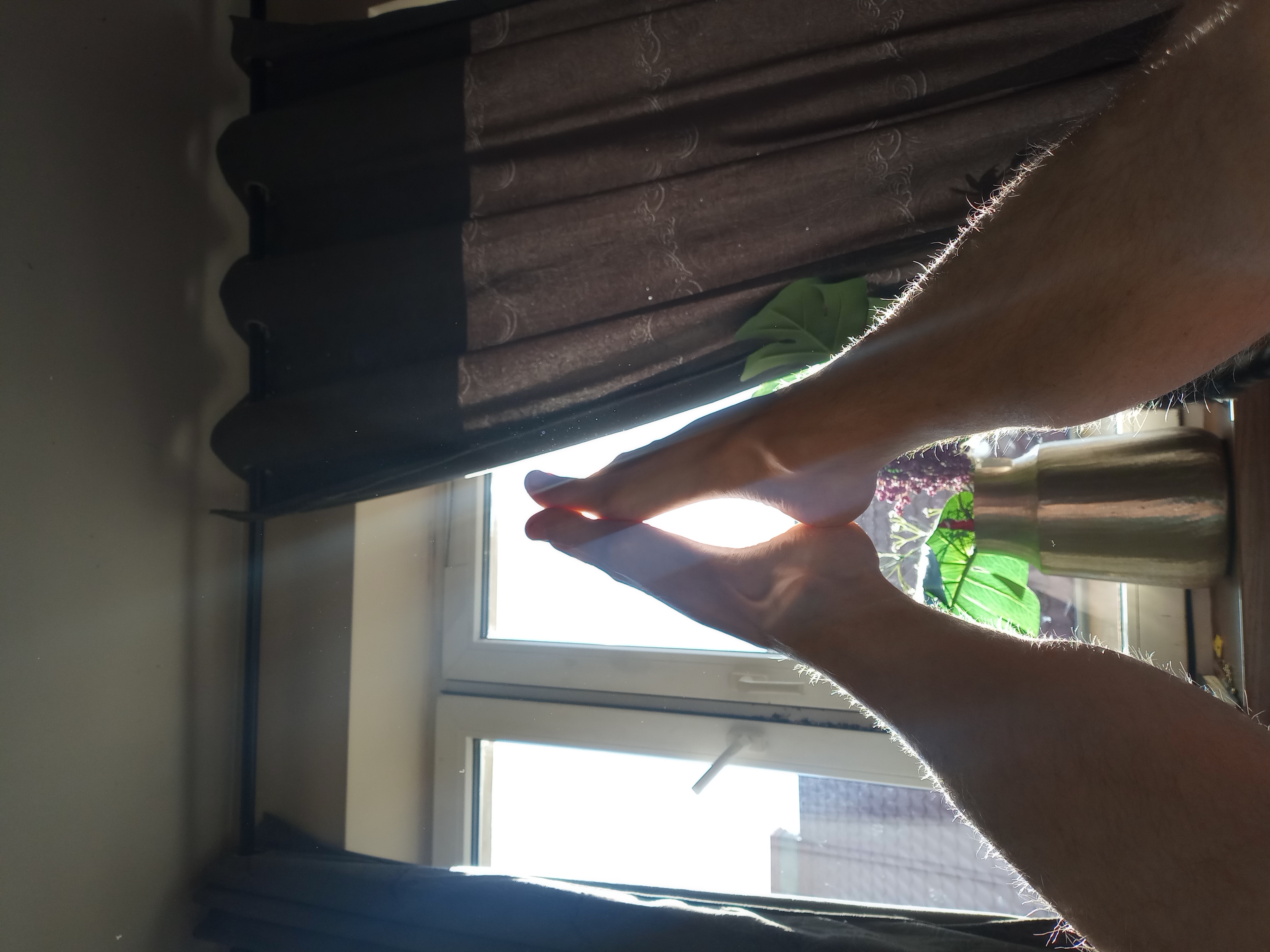 Feet toward the sun — meditation and balance